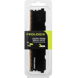 Модуль памяти для компьютера DDR4 8GB 3200 MHz Black Prologix (PRO8GB3200B4)