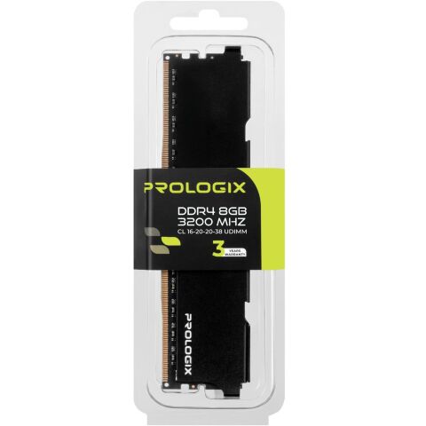 Модуль памяти для компьютера DDR4 8GB 3200 MHz Black Prologix (PRO8GB3200B4) - Модули памяти для компьютера  - Модули памяти для компьютера 