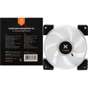 Кулер для корпуса Vinga RGB fan-09