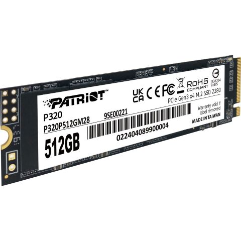 Накопитель SSD M.2 2280 512GB Patriot (P320P512GM28) - Нулевой остаток (Feed)  - Нулевой остаток (Feed) 