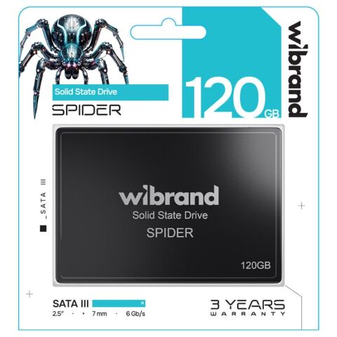 Накопитель SSD 2.5" 120GB Spider Wibrand (WI2.5SSD/SP120GBST) - Нулевой остаток (Feed)  - Нулевой остаток (Feed) 