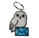 Брелок Harry Potter Hedwig Keychain ABS пластик Сова Букля 6 см. -   -  