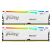 Модуль памяти для компьютера DDR5 64GB (2x32GB) 5600 MHz Beast White RGB Kingston Fury (ex.HyperX) (KF556C36BWEAK2-64) - Нулевой остаток (Feed)  - Нулевой остаток (Feed) 