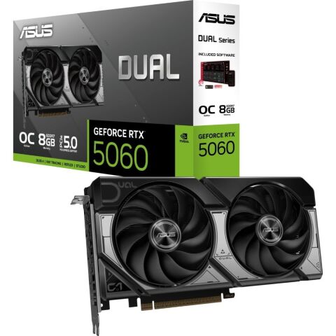 Видеокарта ASUS GeForce RTX5060 8Gb DUAL OC (DUAL-RTX5060-O8G) - Нулевой остаток (Feed)  - Нулевой остаток (Feed) 