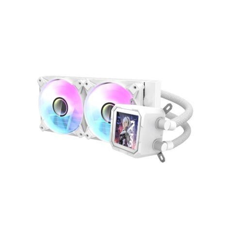 Система жидкостного охлаждения DARKFLASH DV240S WHITE - Системы водного охлаждения  - Системы водного охлаждения 