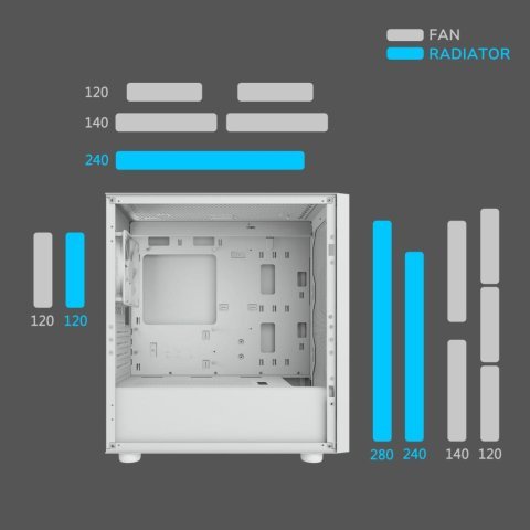 Корпус Cougar UNIFACE MINI White - Нулевой остаток (Feed)  - Нулевой остаток (Feed)