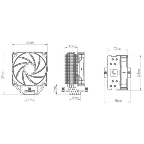 Кулер для процессора Deepcool AG400 LED - Нулевой остаток (Feed)  - Нулевой остаток (Feed) 