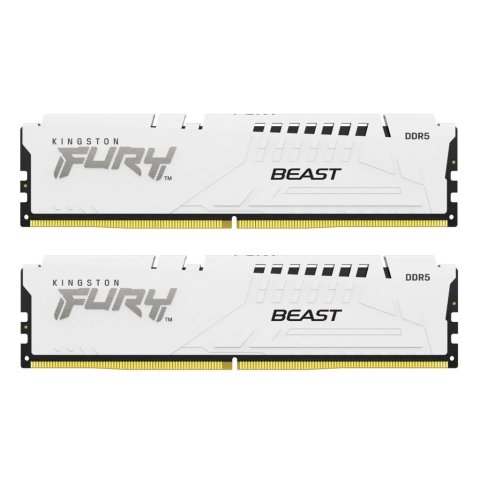 Модуль памяти для компьютера DDR5 32GB (2x16GB) 6800 MHz Beast White EXPO Kingston Fury (ex.HyperX) (KF568C34BWEK2-32) - Нулевой остаток (Feed)  - Нулевой остаток (Feed) 