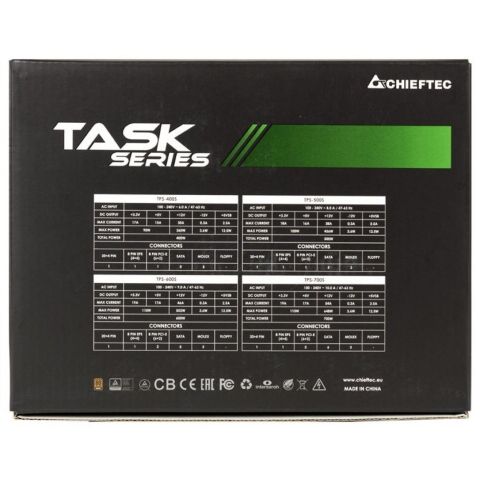 Блок питания Chieftec 500W Task (TPS-500S) - Нулевой остаток (Feed)  - Нулевой остаток (Feed) 