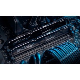 Модуль памяти для компьютера DDR5 64GB (2x32GB) 5200 MHz Beast Black Kingston Fury (ex.HyperX) (KF552C40BBK2-64)