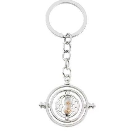 Брелок Harry Potter Time Turner Keychain Маховик часу Гаррі Поттер срібний - -