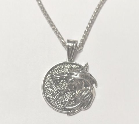 Медальйон 3D Відьмак (The Witcher) метал новий кулон Геральта із серіалу №6 -   -  