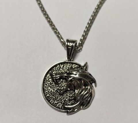 Медальйон 3D Відьмак (The Witcher) метал новий кулон Геральта із серіалу №6 -   -  