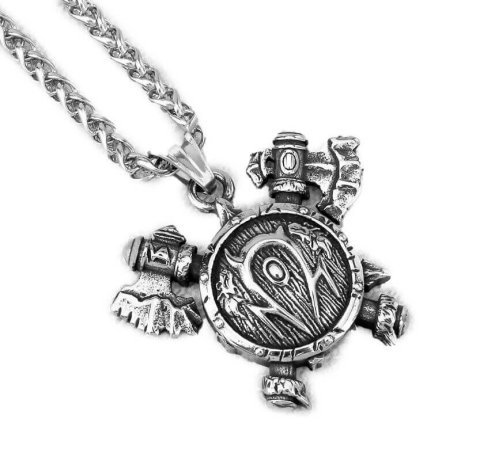 Медальйон World of Warcraft Horde Варкрафт Орда (нержавіюча сталь) + подарунковий бокс -   -  