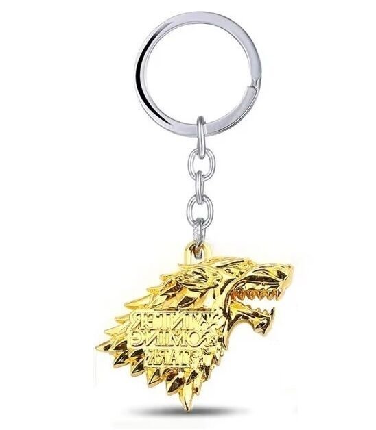 Брелок Game of Thrones Stark Wolf (Winter is Coming) колір gold