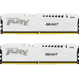 Модуль памяти для компьютера DDR5 32GB (2x16GB) 5600 MHz Beast White Kingston Fury (ex.HyperX) (KF556C36BWEK2-32)