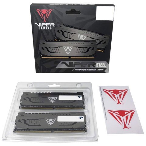 Модуль памяти для компьютера DDR4 32GB (2x16GB) 3600 MHz Viper Steel Patriot (PVS432G360C8K) - Нулевой остаток (Feed)  - Нулевой остаток (Feed)