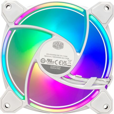 Кулер для корпуса CoolerMaster MasterFan MF120 Halo2 3 in 1 White (MFL-B2DW-213P2-R2) - Нулевой остаток (Feed) - Нулевой остаток (Feed)