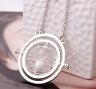 Кулон Harry Potter Маховик времени Гарри Поттер (Time Turner Necklace) серебряный