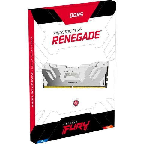 Модуль памяти для компьютера DDR5 16GB 7600 MHz Renegade White XMP Kingston Fury (ex.HyperX) (KF576C38RW-16) - Нулевой остаток (Feed)  - Нулевой остаток (Feed) 