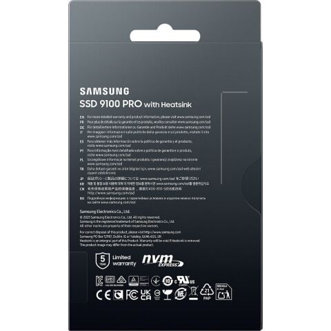 Накопитель SSD M.2 2280 1TB 9100 PRO Heatsink Samsung (MZ-VAP1T0CW) - Внутренние SSD  - Внутренние SSD 
