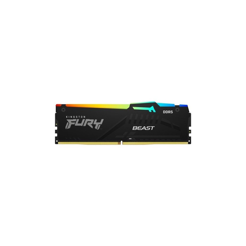 Модуль памяти для компьютера DDR5 16GB 5200 MHz Beast RGB AM5 Black Kingston Fury (ex.HyperX) (KF552C36BBEA-16)