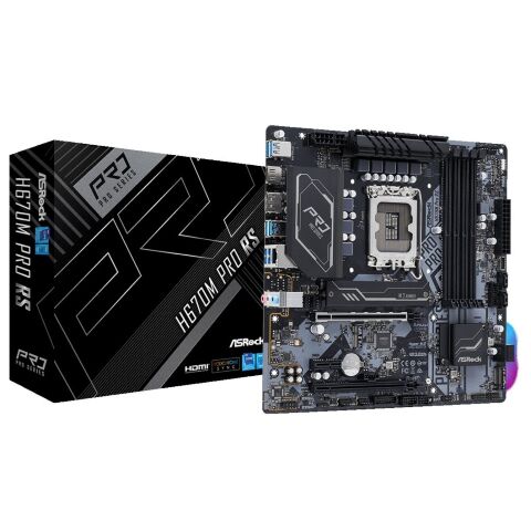 Материнская плата ASRock H670M PRO RS - Нулевой остаток (Feed) - Нулевой остаток (Feed)