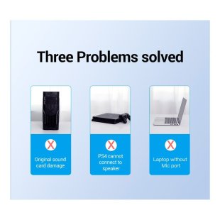 Звуковая плата Vention Audio USB 3х3,5mm jack 0.15m Volume Control (CDRBB)