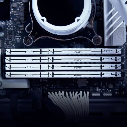 Модуль памяти для компьютера DDR5 64GB (2x32GB) 5600 MHz Beast White EXPO Kingston Fury (ex.HyperX) (KF556C36BWEK2-64) - Нулевой остаток (Feed)  - Нулевой остаток (Feed) 