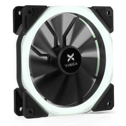 Кулер для корпуса Vinga LED fan-02 white - Вентиляторы к корпусам  - Вентиляторы к корпусам 