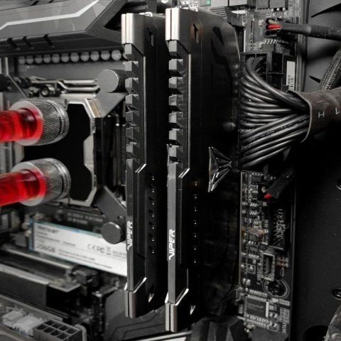 Модуль памяти для компьютера DDR4 16GB (2x8GB) 3600 MHz Viper Steel Patriot (PVS416G360C7K) - Нулевой остаток (Feed)  - Нулевой остаток (Feed)