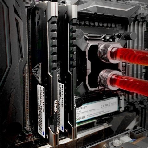 Модуль памяти для компьютера DDR4 16GB (2x8GB) 3600 MHz Viper Steel Patriot (PVS416G360C7K) - Нулевой остаток (Feed)  - Нулевой остаток (Feed)