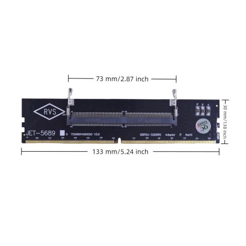Конвертор Dynamode DDR5 Laptop SO-DIMM to Desktop DIMM RAM Memory (DM-DDR5-DIMM-Converter) - Контроллеры и конверторы  - Контроллеры и конверторы 