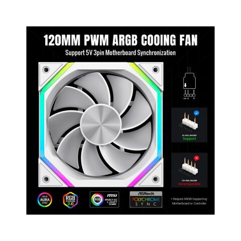 Кулер для корпуса Gamemax FN12A-N2-RW - Нулевой остаток (Feed)  - Нулевой остаток (Feed) 