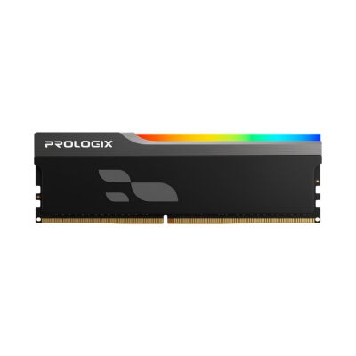 Модуль памяти для компьютера DDR5 16GB 6000 MHz Onyx Black RGB Prologix (PRO16GB6000YBR5)