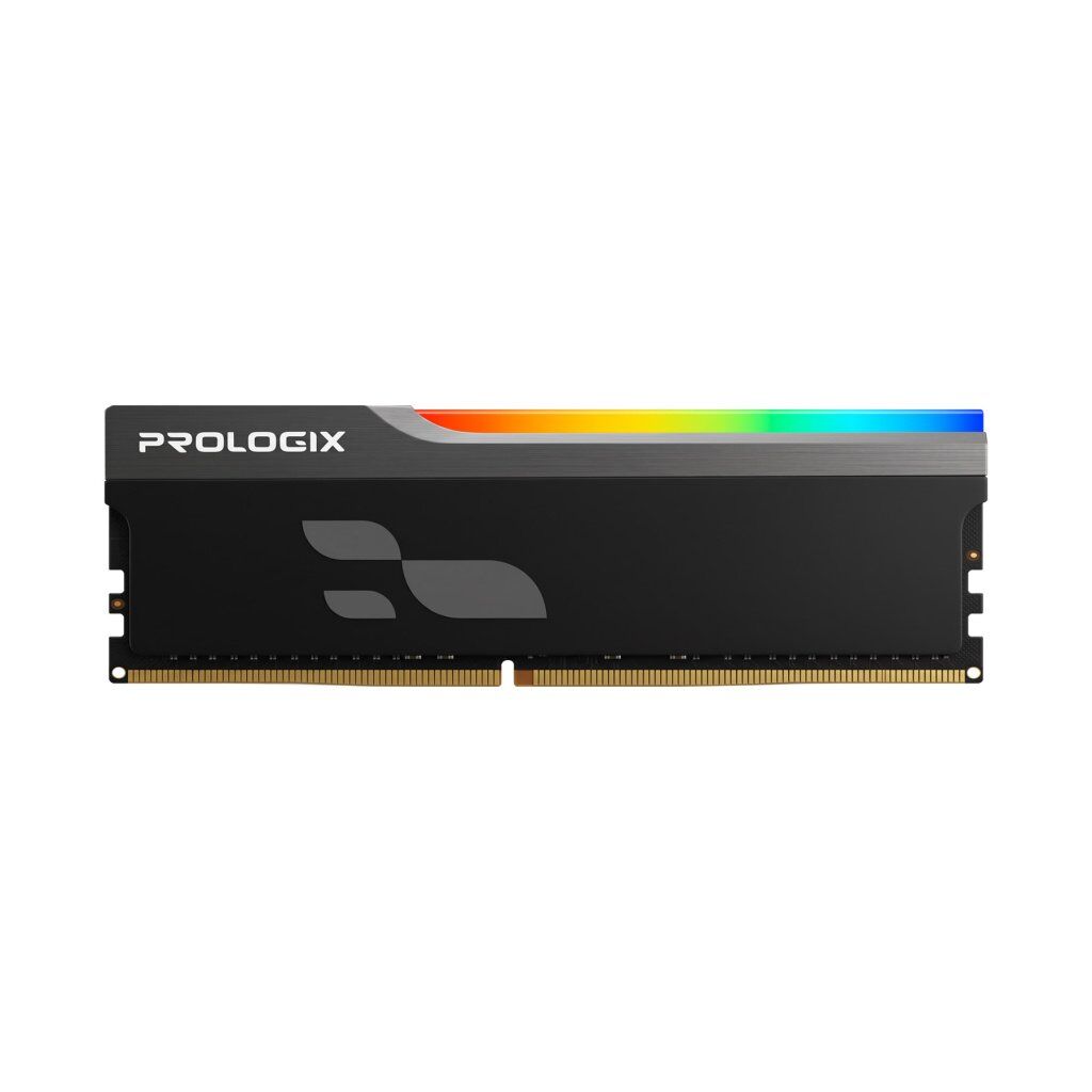 Модуль памяти для компьютера DDR5 16GB 6000 MHz Onyx Black RGB Prologix (PRO16GB6000YBR5)