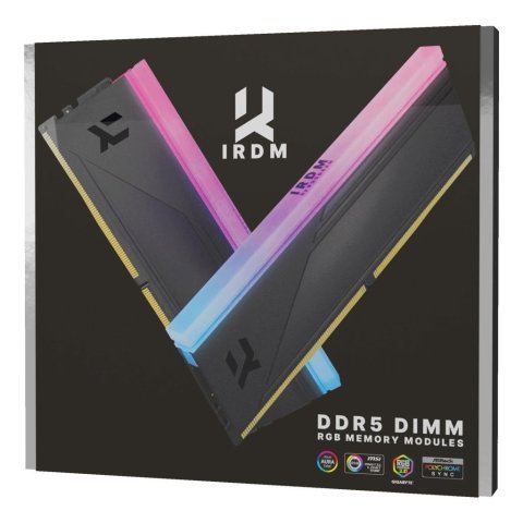Модуль памяти для компьютера DDR5 64GB (2x32GB) 6000 MHz IRDM RGB Black Goodram (IRG-60D5L30/64GDC) - Нулевой остаток (Feed)  - Нулевой остаток (Feed) 