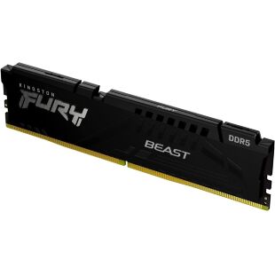 Модуль памяти для компьютера DDR5 16GB (2x8GB) 5600 MHz Beast Black Kingston Fury (ex.HyperX) (KF556C40BBK2-16)