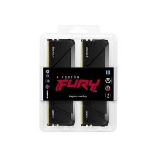 Модуль памяти для компьютера DDR4 16GB (2x8GB) 3600 MHz Beast RGB Kingston Fury (ex.HyperX) (KF436C17BB2AK2/16)