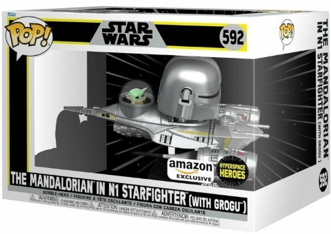 Фигурка Funko Star Wars The Mandalorian in N1 Starfighter with Grogu фанко Мандалорец с Грогу Exclusive 592 -   -
