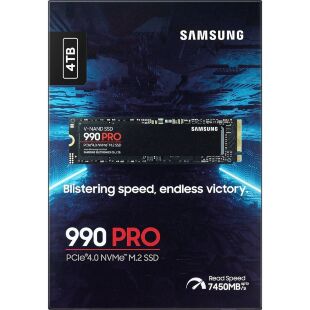 Накопитель SSD M.2 2280 4TB 990 PRO Samsung (MZ-V9P4T0BW)