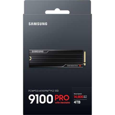 Накопитель SSD M.2 2280 4TB 9100 PRO Heatsink Samsung (MZ-VAP4T0CW) - Внутренние SSD  - Внутренние SSD 