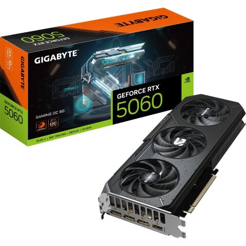 Видеокарта GIGABYTE GeForce RTX5060 8Gb GAMING OC (GV-N5060GAMING OC-8GD) - Видеокарты  - Видеокарты 