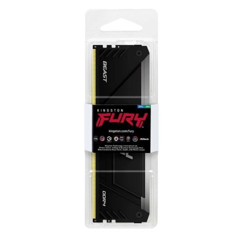 Модуль памяти для компьютера DDR4 16GB 3200 MHz Beast RGB Kingston Fury (ex.HyperX) (KF432C16BB12A/16) - Нулевой остаток (Feed)  - Нулевой остаток (Feed) 