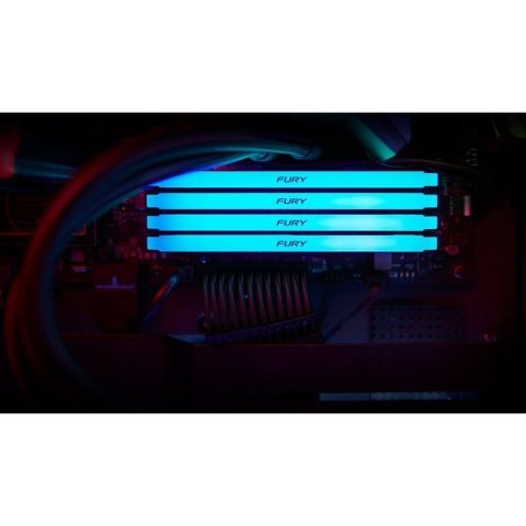 Модуль памяти для компьютера DDR4 16GB 3200 MHz Beast RGB Kingston Fury (ex.HyperX) (KF432C16BB12A/16) - Нулевой остаток (Feed)  - Нулевой остаток (Feed) 