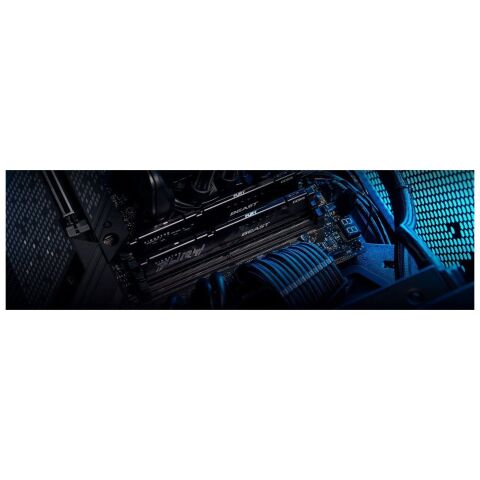 Модуль памяти для компьютера DDR5 16GB (2x8GB) 5600 MHz Beast Black Kingston Fury (ex.HyperX) (KF556C40BBK2-16) - Модули памяти для компьютера - Модули памяти для компьютера