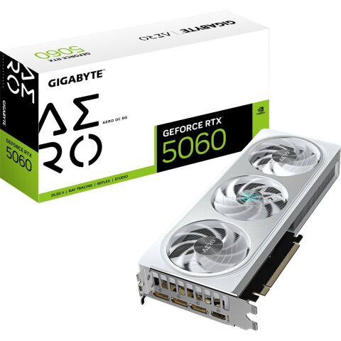 Видеокарта GIGABYTE GeForce RTX5060 8Gb AERO OC (GV-N5060AERO OC-8GD) - Видеокарты  - Видеокарты 