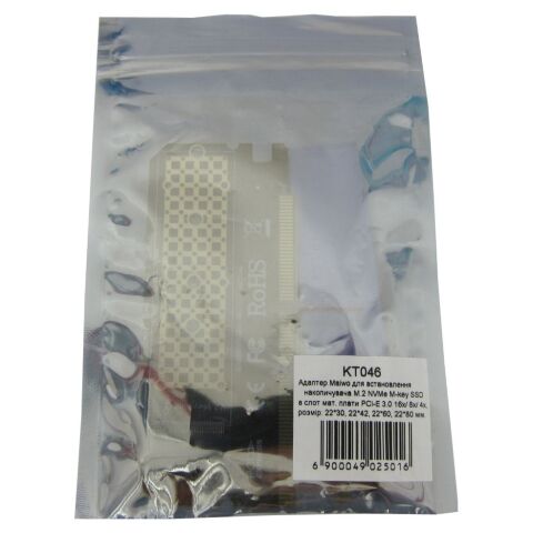 Контроллер Maiwo M.2 NVMe M-key SSD 22*30mm, 22*42mm, 22*60mm, 22*80mm to PCI (KT046) - Нулевой остаток (Feed)  - Нулевой остаток (Feed) 