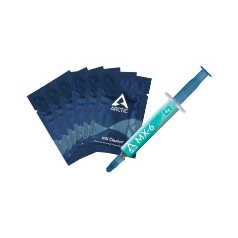 Термопаста Arctic MX-6 4g with 6 pcs MX Cleaner (ACTCP00084A) - Нулевой остаток (Feed)  - Нулевой остаток (Feed) 