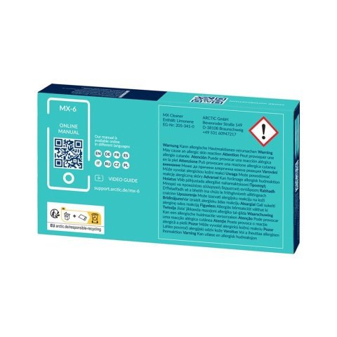 Термопаста Arctic MX-6 4g with 6 pcs MX Cleaner (ACTCP00084A) - Нулевой остаток (Feed)  - Нулевой остаток (Feed) 